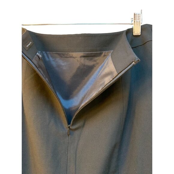 Semantics Black Knee Length Pencil Skirt Business Career Wear Minimalist 6 Petit - Picture 4 of 7